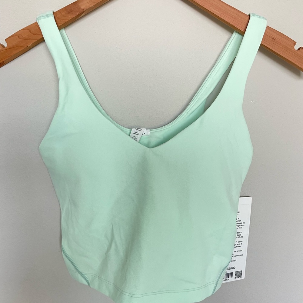 NWT Lululemon Align Tank Top Color Mint Moment Size 0